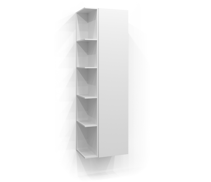 Høyskap 160x35 med fri oppbevaring