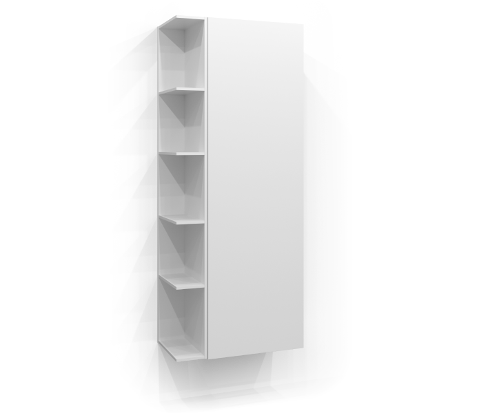 Høyskap 160x50 med fri oppbevaring