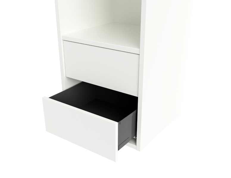 Uttrekkbar skuff Høyskap