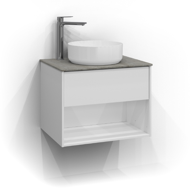 Epos servantskap 60x45 med ovanpåliggende servant