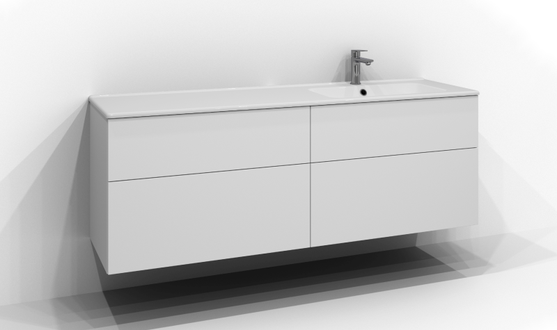 Poem servantskap 160x45 med 4 skuffer