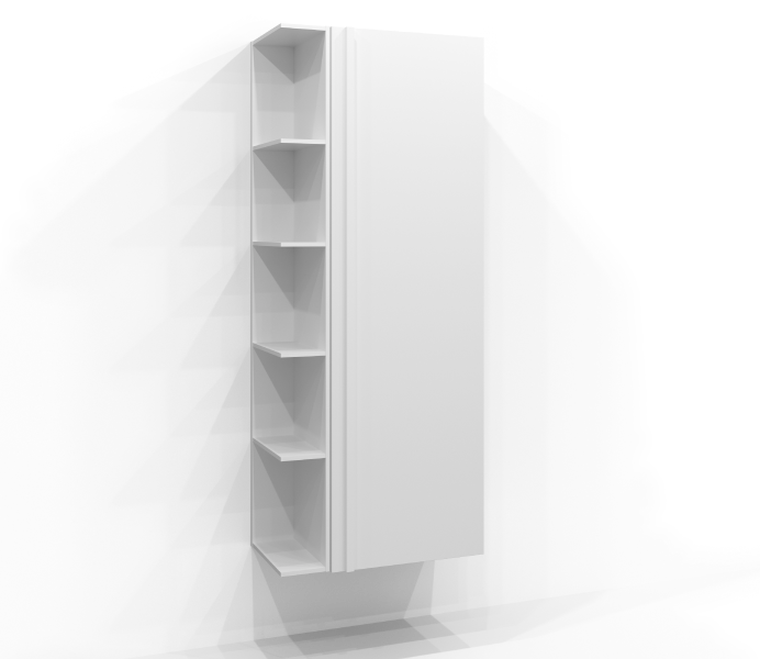 Høyskap 160x50 List med fri oppbevaring